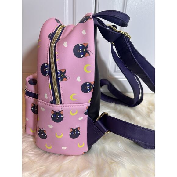 New: Sailor Moon Loungefly Luna Mini Backpack - Picture 7 of 9